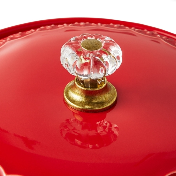 New Arrival 2023 Pioneer Woman Sweet Romance Red Gingham Potatoe Keeper - Picture 3 of 6